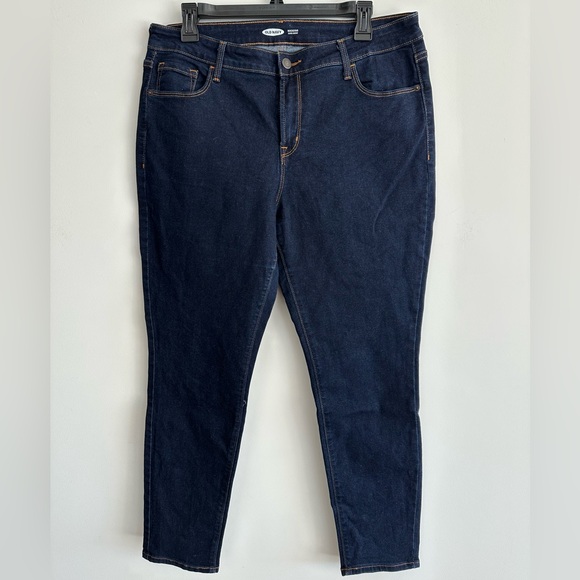 Women's Dark Blue Skinny Jeans 14 Short - Picture 3 of 5